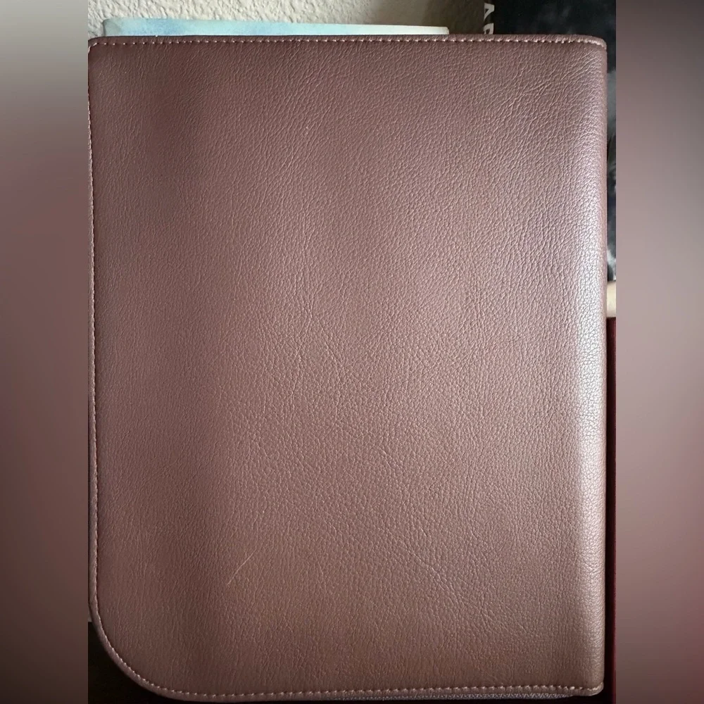 NEW Plepic All-In-One Faux Leather Ash Brown Tripping Book Clutch Organizer